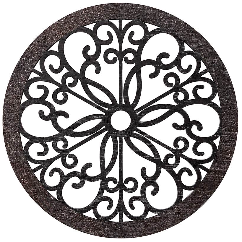 Rustic Metal Decor Scrolled Wall Medallion Elegant Metal Wall Art Decor