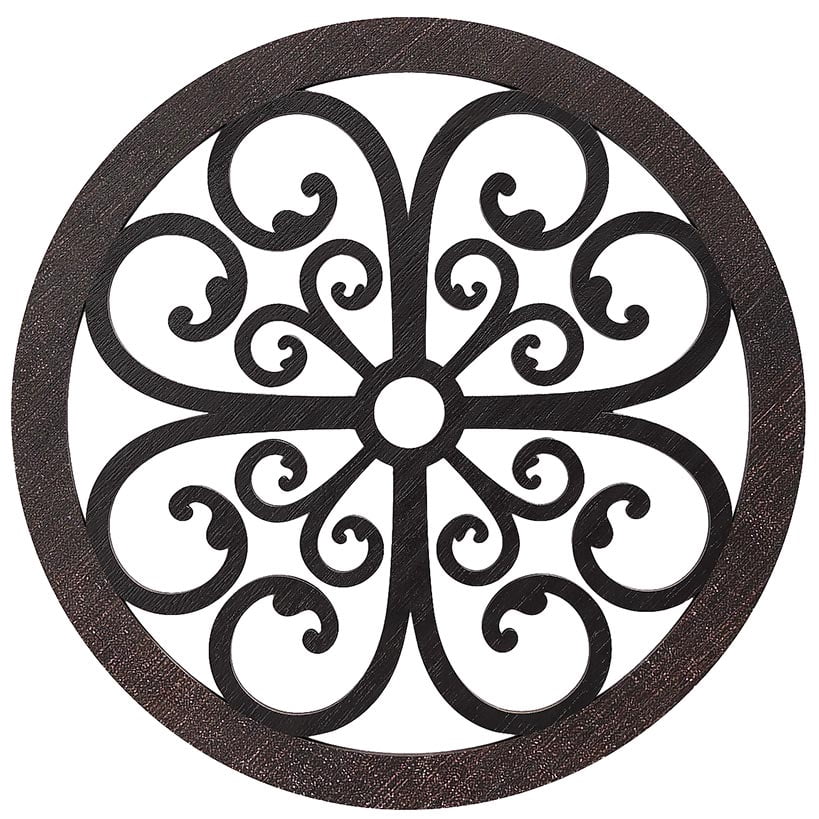 Rustic Metal Decor Scrolled Wall Medallion Elegant Metal Wall Art Decor