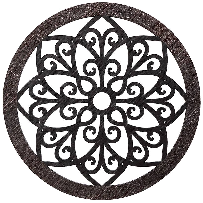 Rustic Metal Decor Scrolled Wall Medallion Elegant Metal Wall Art Decor
