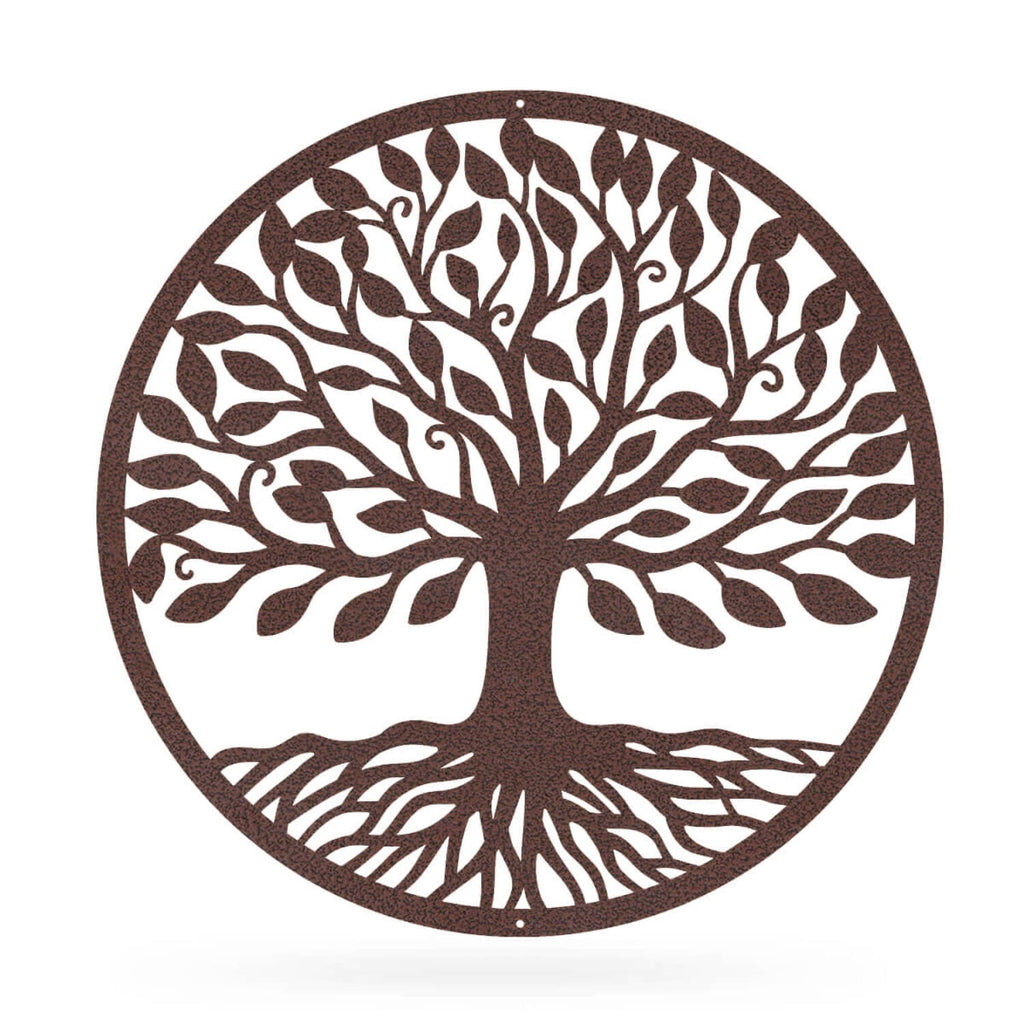 Rustic Metal Decor Tree of Life Home Decor, Metal Wall Art, Indoor Outdoor Decorations