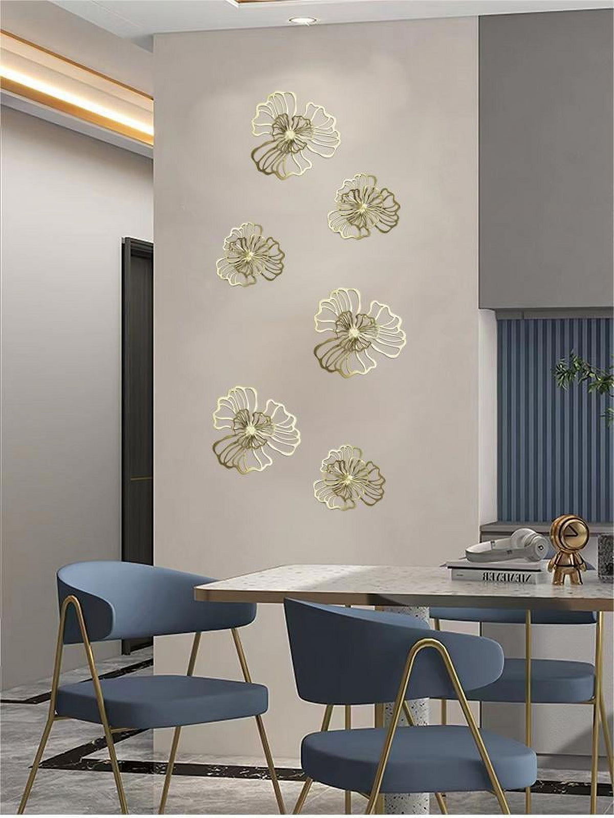 Rustic Metal Decor 7pcs Metal Wall Art Decor for Living Room, Home Decor Living Room