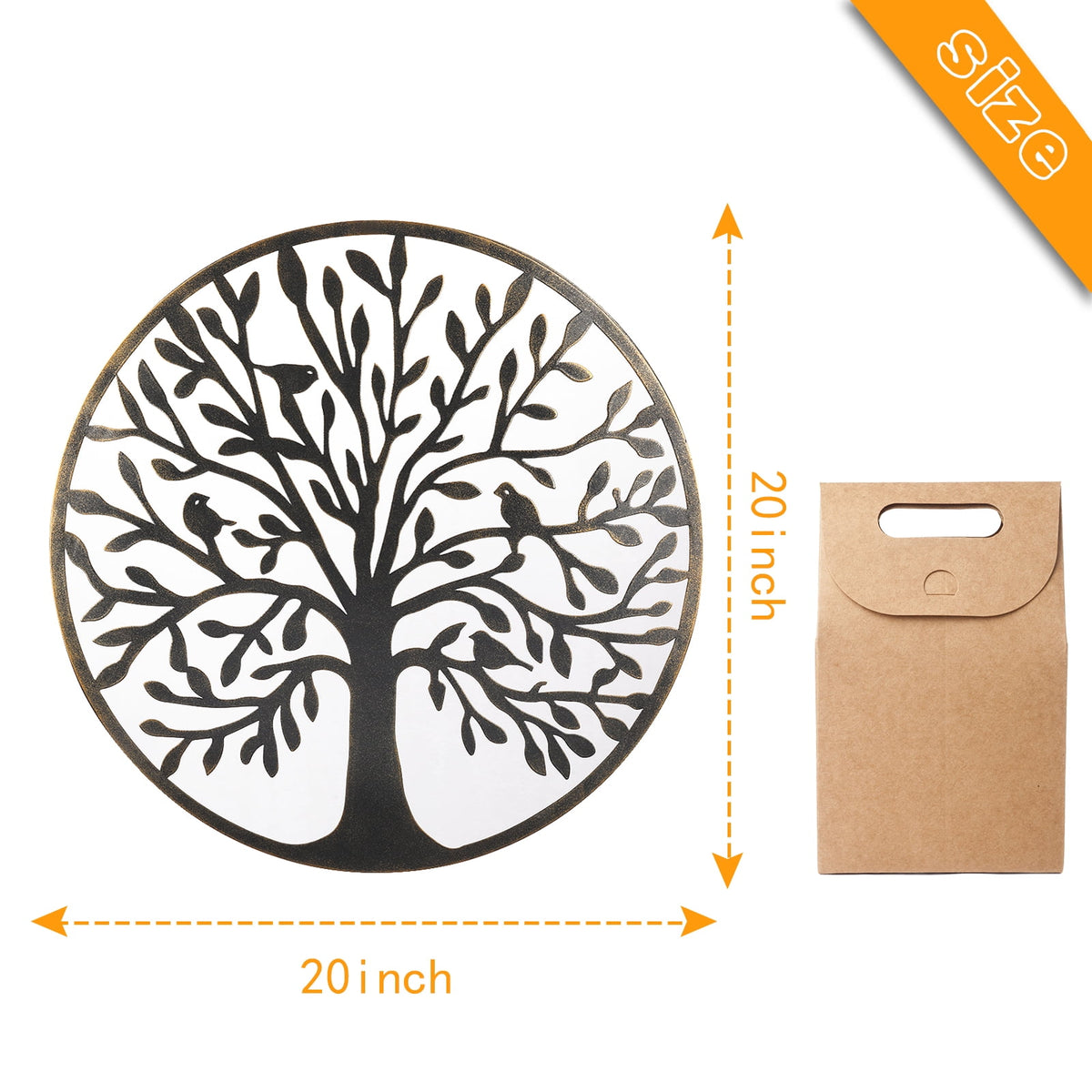 Rustic Metal Decor Metal Wall Art - Tree of Life - Family Tree Metal Wall Decor Home