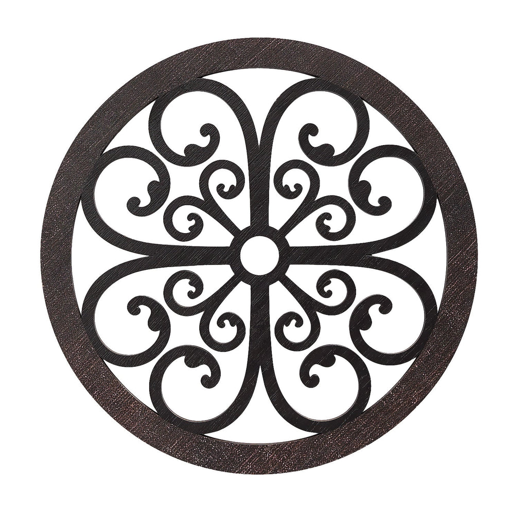 Rustic Metal Decor Scrolled Wall Medallion Elegant Metal Wall Art Decor