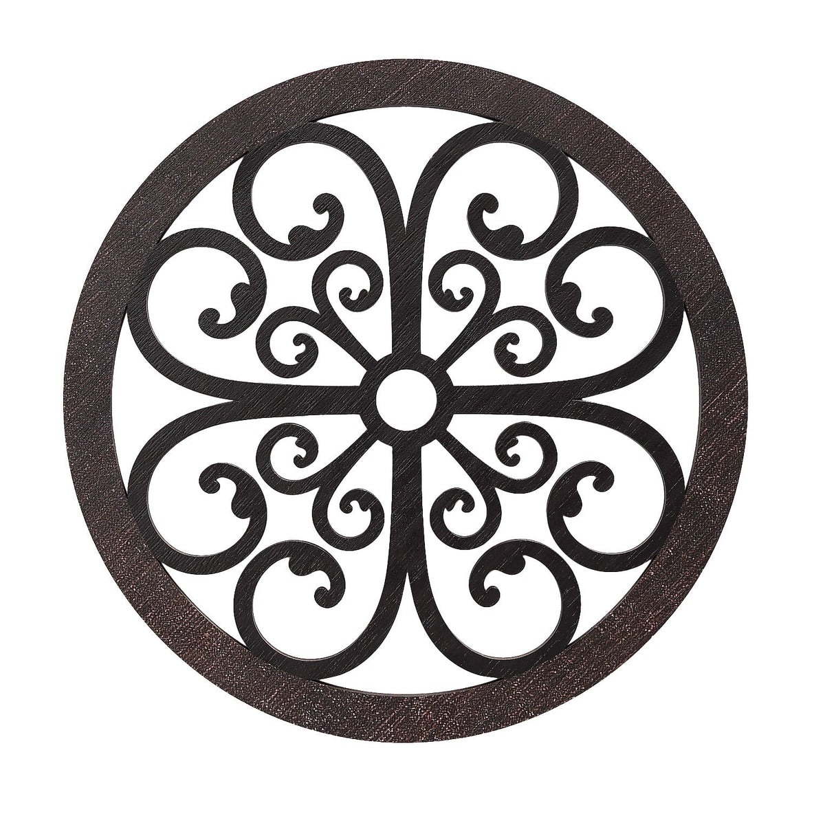Rustic Metal Decor Scrolled Wall Medallion Elegant Metal Wall Art Decor