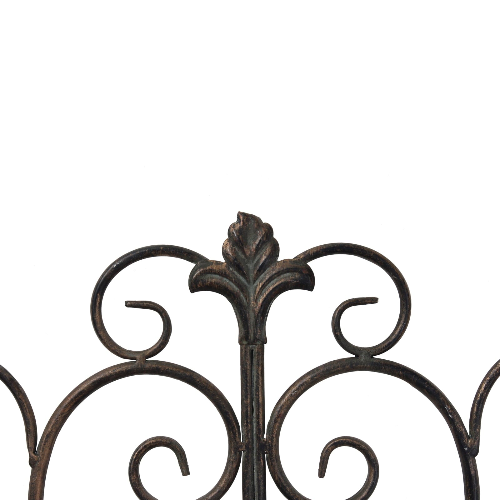 Rustic Metal Decor Black Metal Wall Sculptures, Vintage Wrought Iron Scroll Wall Art,