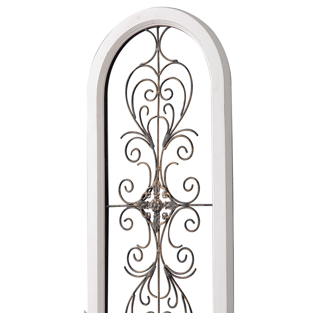 Rustic Metal Decor Metal Wall Decor 13x32 Inch, Farmhouse Wrought Iron Scroll Art with