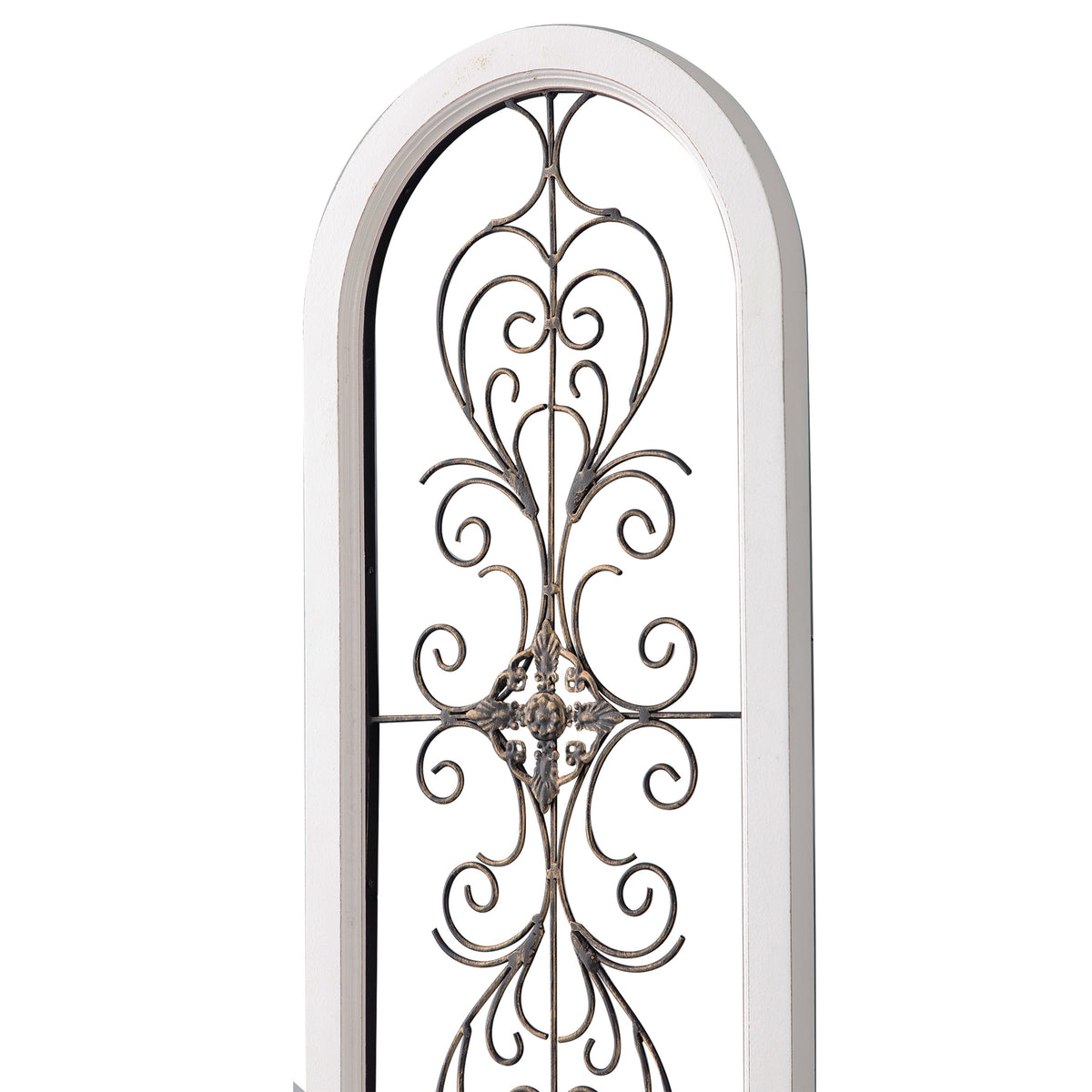 Rustic Metal Decor Metal Wall Decor 13x32 Inch, Farmhouse Wrought Iron Scroll Art with