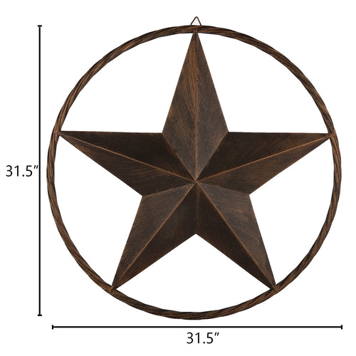Rustic Metal Decor 31.5" Metal Star Vintage Barn Star Antique Original Wrought Iron