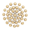 Rustic Metal Decor Gold Metal Starburst Wall Decor with Orb Details