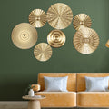 Rustic Metal Decor Metal Plate Wall Decor Art Minimalist Gold Wall Decoration Hangable