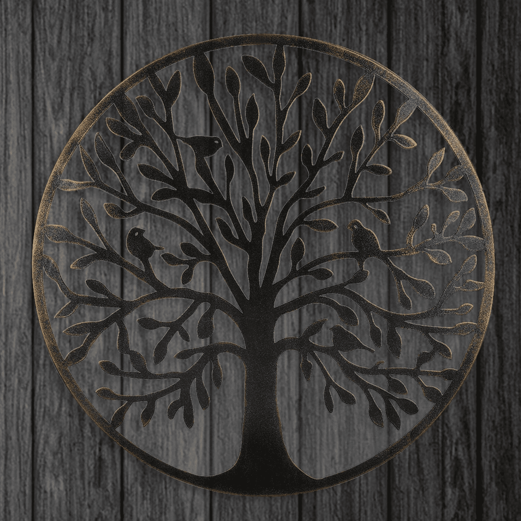 Rustic Metal Decor Metal Wall Art - Tree of Life - Family Tree Metal Wall Decor Home