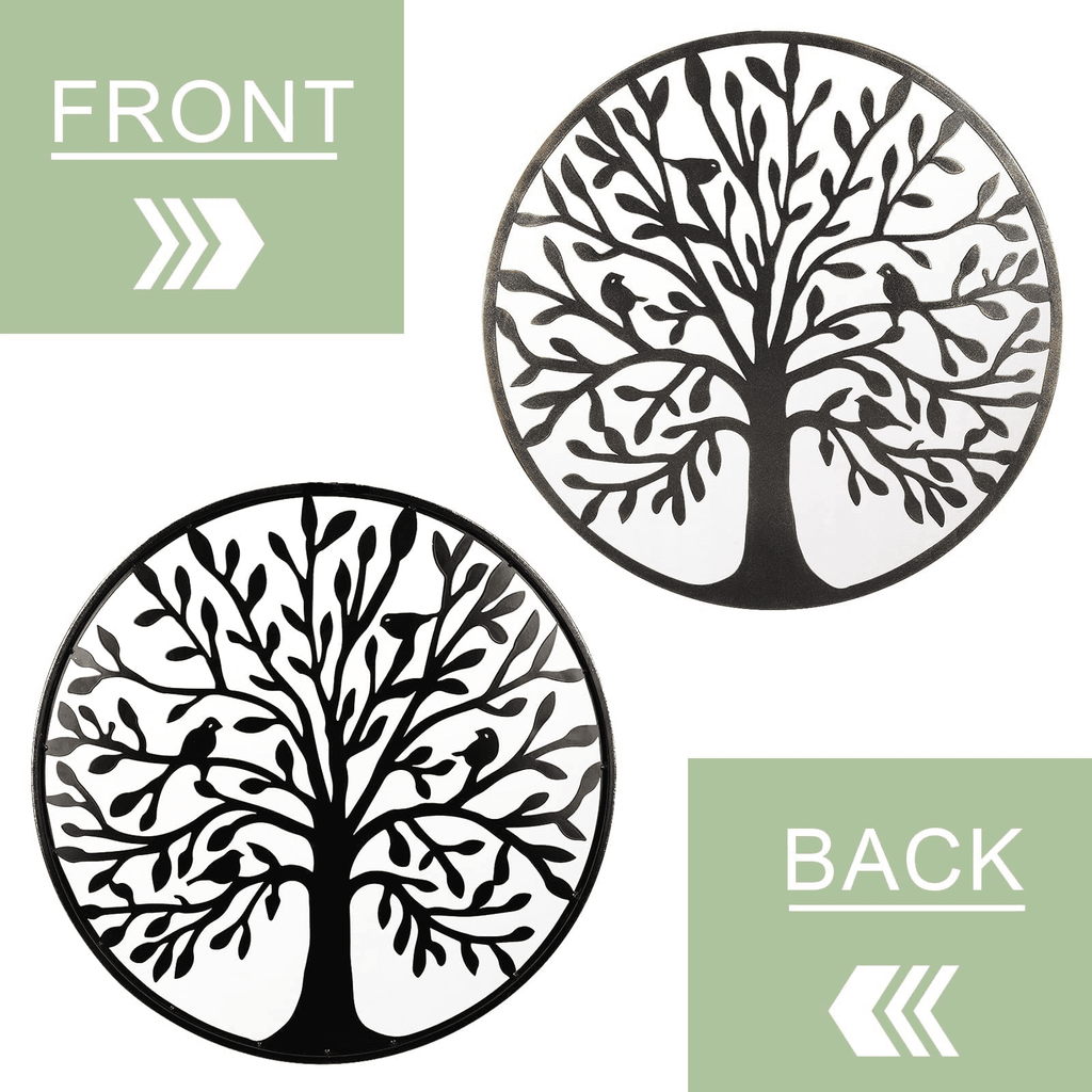 Rustic Metal Decor Metal Wall Art - Tree of Life - Family Tree Metal Wall Decor Home